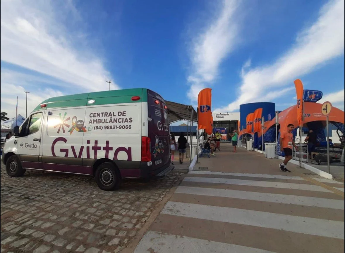 Ambulância Gvitta disponível para locação
